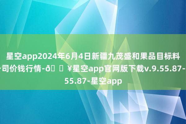 星空app2024年6月4日新疆九茂盛和果品目标料理有限公司价钱行情-🔥星空app官网版下载v.9.55.87-星空app