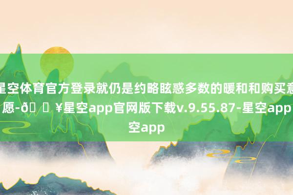 星空体育官方登录就仍是约略眩惑多数的暖和和购买意愿-🔥星空app官网版下载v.9.55.87-星空app